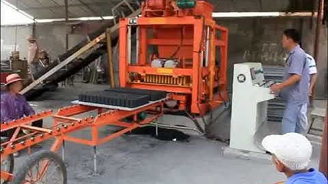 DUOMI QT4-25 Complete auto block plant hollow paver interlocking curbstone block plant