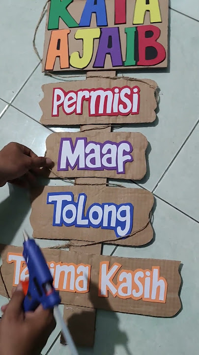 4 kata ajaib#hiasankreatifcantik #hiasandinding #barangbekas #sederhana