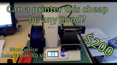 Monoprice select mini 3d printer review