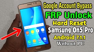 Samsung On5 Pro (SM-G550FY) Hard Reset & Google FRP Lock Bypass 2020 || Android 7.1.1 (WITHOUT PC) screenshot 3