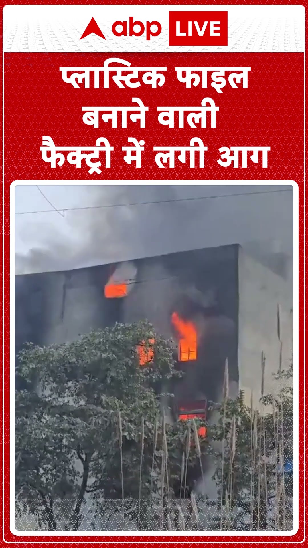 Delhi News: प्लास्टिक फाइल बनाने वाली फैक्ट्री में लगी आग #abpnewsshorts