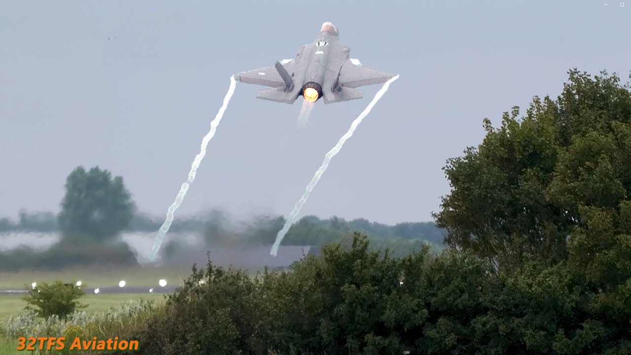 [4K] F-35A Quick Climb Take Off | Bird Status-Critical! | Leeuwarden AB