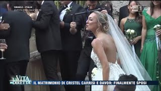 Il matrimonio di Cristel Carrisi e Davor Luksic - La Vita in Diretta 07/09/2016