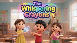 The Whispering Crayons ✨ | Magical Crayon Story | Riya, Kabir & Meera Learn the Power of Colors!