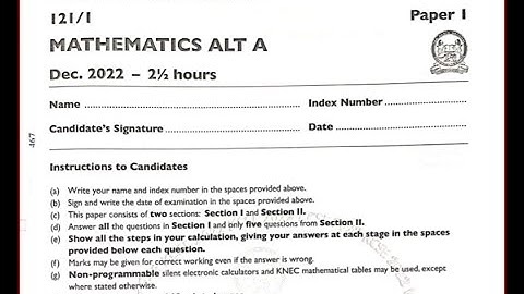 Indices Form 2 #KCSE 2022 Mathematics Paper 1