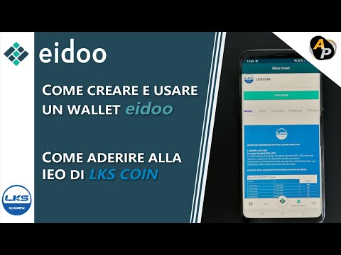 Come Funziona il Wallet EIDOO e partecipare alla IEO Initial Exchange Offering di LKS COIN Tutorial