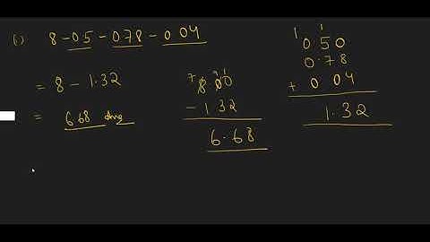 Class 6th ICSE Decimals Ex 6C