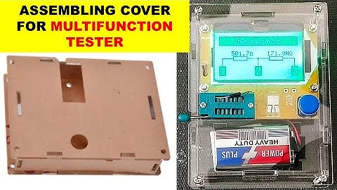 {826} Assembling Clear Acrylic Case For LCR-T4 Tester