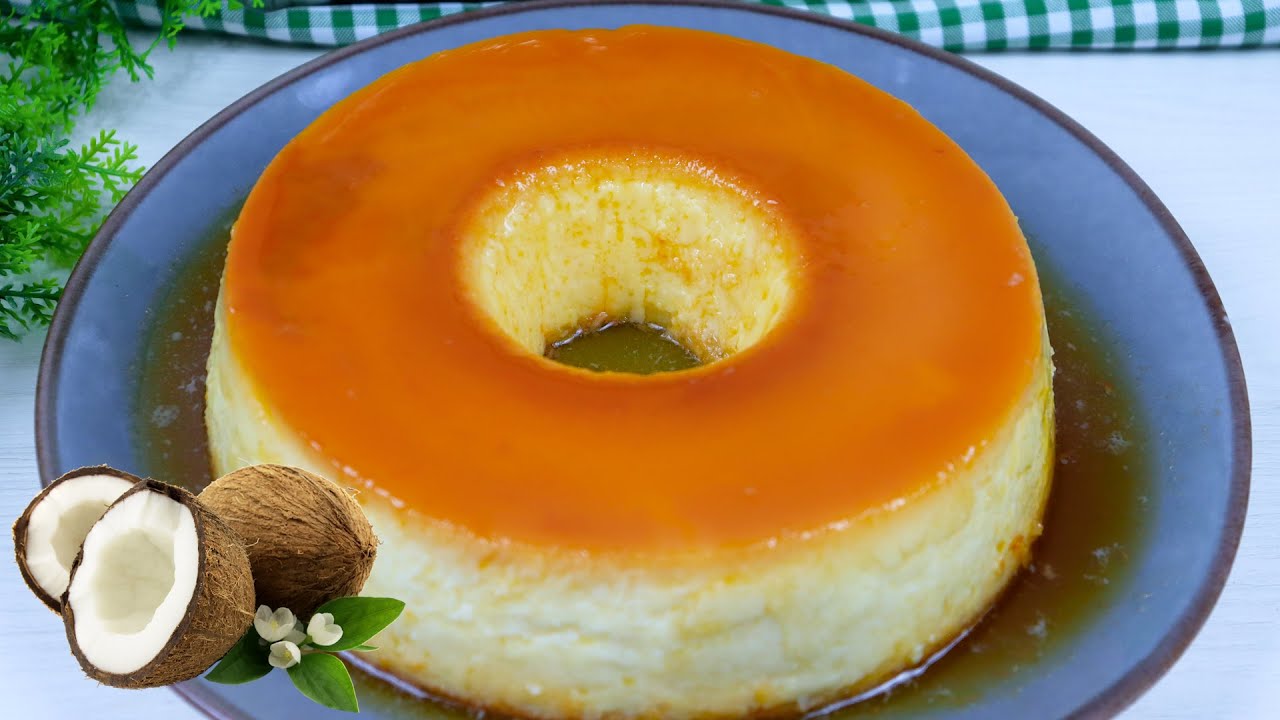 PUDIM DE COCO CREMOSO E DELICIOSO
