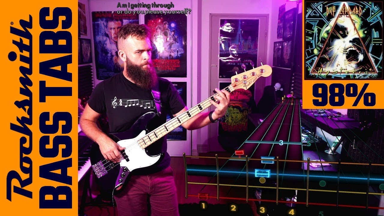 Def Leppard Love Bites BASS Tabs & Cover (Rocksmith) YouTube