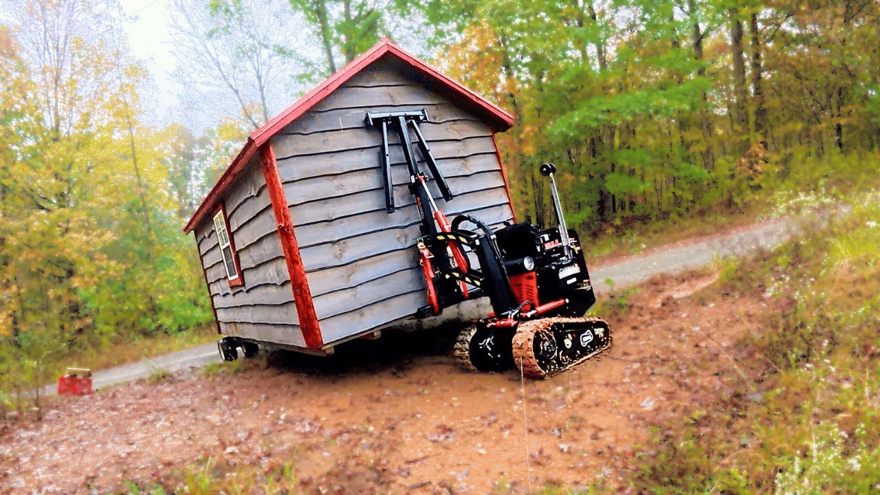 Epic Cabin Delivery on Crazy Steep Slope