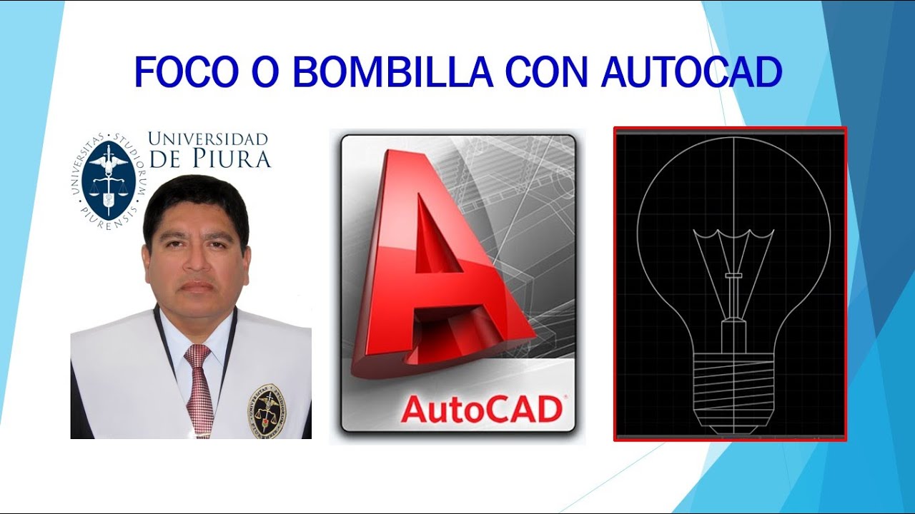 AutoCAD. Cómo modelar un foco o bombilla - YouTube