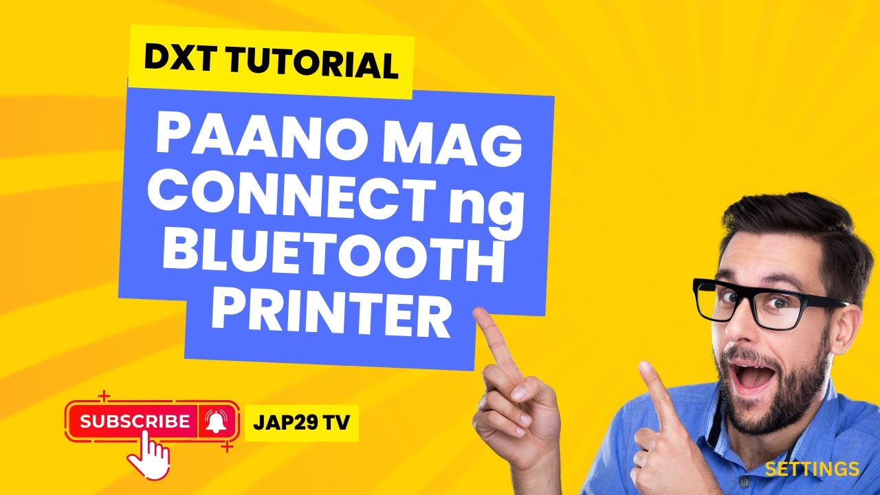 PAANO MAG CONNECT NG BLUETOOTH PRINTER SA DXT PORTAL - YouTube
