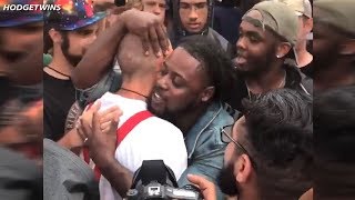 Black Man Hugs Nazi @Hodgetwins