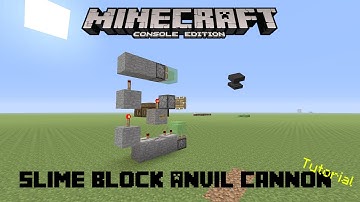 Minecraft Console: Slime Block Anvil Cannon Tutorial