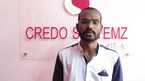 CREDO SYSTEMZ - ANDROID TRAINING - Muralidharan - Video Review & Feedback
