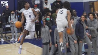 Bronny James \& Sierra Canyon GET UP during Halftime and Warm Ups