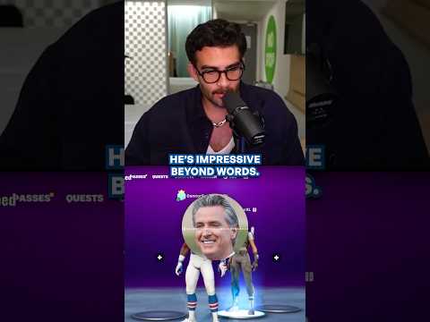 Thumbnail for Connor asks Gavin Newsom if he knows Hasan on Fortnite Friday