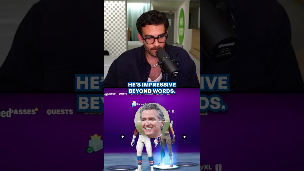 Connor asks Gavin Newsom if he knows Hasan on Fortnite Friday