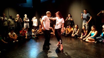 Kadu & Larissa - zouk special workshop for intermediate level demo @ Zouk SEA 2014