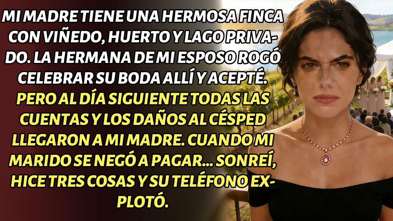 LA BODA DE SU HERMANA EN LA FINCA DE MI MADRE DEJÓ DAÑOS Y CUENTAS. SONREÍ E HICE TRES COSAS.