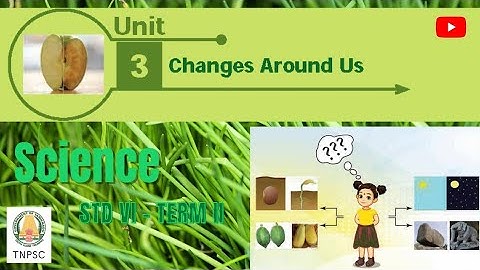 6th standard Term II Science Unit 3 CHANGES AROUND US