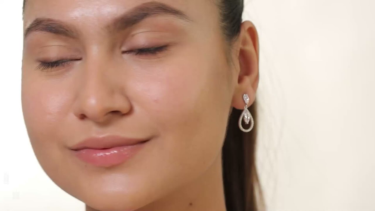 Sparkle Dangler Earrings For Women In American Diamond