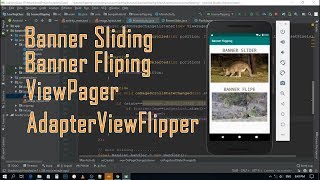 Android Banner Fliping || Banner Sliding || AdapterViewFlipper || ViewPager 2019