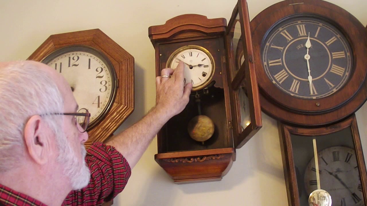 Antique Japanese Wall Clock YouTube