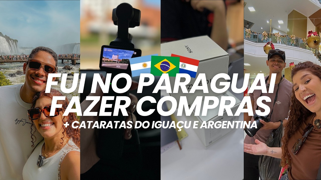 VLOGÃO: COMPRAS NO PARAGUAI, CATARATAS DO IGUAÇU E JANTAR NA ARGENTINA | por Jessica Melo