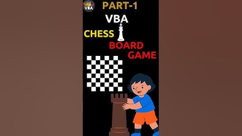 Excel Chess Game — Part 1: VBA Chessboard Setup |  #shorts #vba #automation #excel #macro #chess
