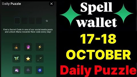 Spell wallet puzzle today 17 & 18 October | spell wallet daily puzzle | #spellwallet #combo |