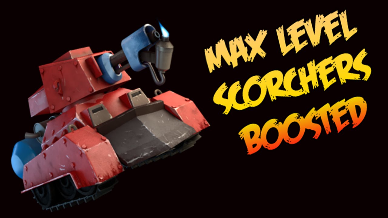 Max Level Scorchers - Boosted Boom Beach Gameplay