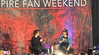 Ian Somerhalder & Paul Wesley Vampire Fan Weekend Creation Entertainment 2024 NC Concord