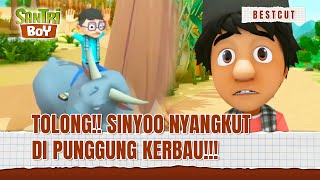 PAK YAI!! TOLONG!!! SINYO DIBAWA KABUR SAMA KERBAU!! | BestCut Santri Boy Eps 32 (2/3)