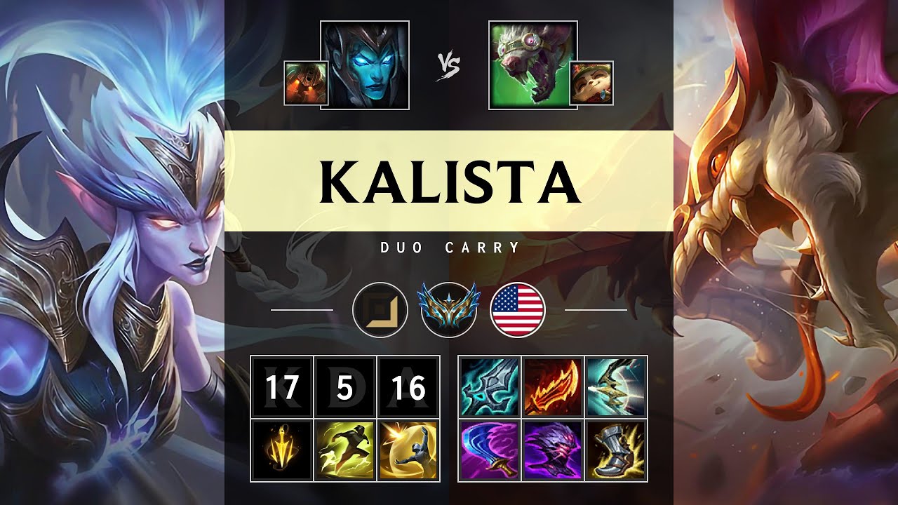 Kalista ADC vs Twitch - NA Challenger Patch 25.14