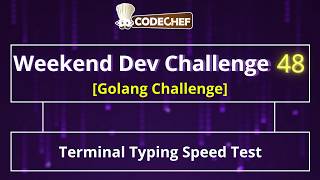 Terminal Typing Speed Test | Weekend Dev 48 | Golang Projects