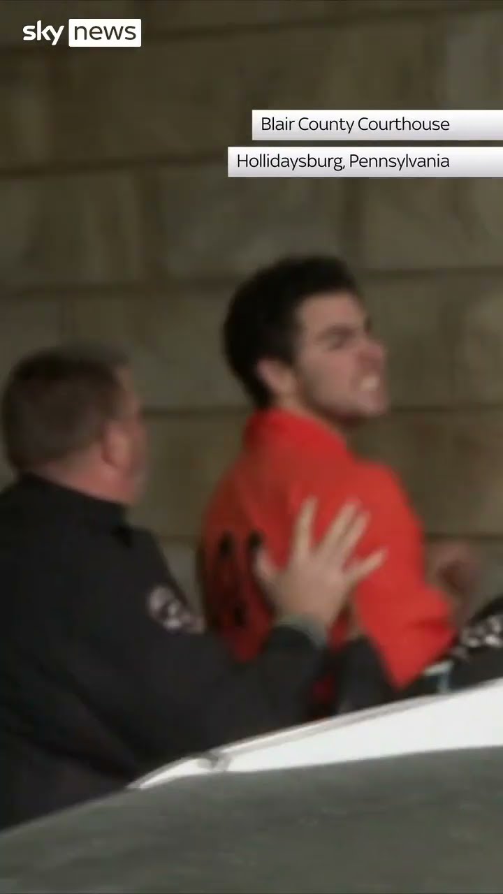 Healthcare CEO murder suspect Luigi Mangione shouts out at reporters on arriving at court