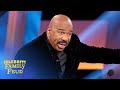 Is Steve Harvey about to WALK OFF the set? | Celebrity Family Feud