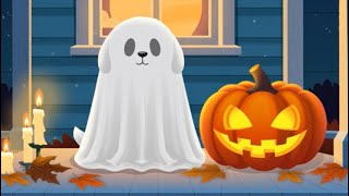 Halloween Puppy Lullaby | 8 Hours Spooky &amp; Cozy Sleep Music for Babies &amp; Kids | Ghost Puppy Bedtime