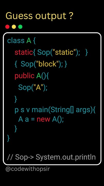 Java Program | Guess the output? 🔥 - YouTube