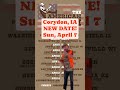 New date for Corydon, IA! Come spend your Sunday with us and get ready for 🦃!