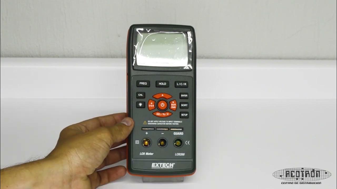 Medidor de Componentes Pasivos marca Extech modelo LCR200 YouTube