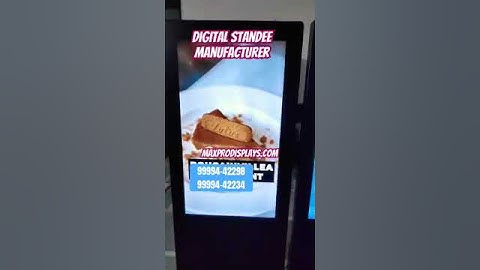 Digital signage standee | Video standee | Free standing digital signage 43inches #digitalsignage