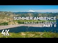 8 HRS Calming Sounds of Crickets &amp; Birds Chirping - 4K Summer Ambience at Mt St. Helens - Ep. #11