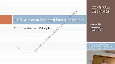 Continuum Mechanics – Ch11- Lecture 7 – Minimum Potential Energy Principle