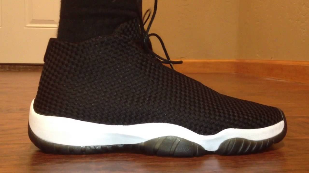 nike air jordan future black white