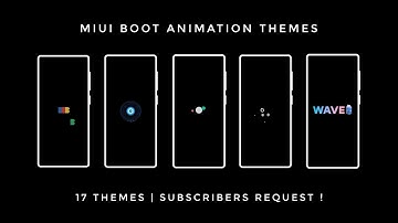 MIUI Boot Animation Themes | Part - 2 | Subscribers Request !