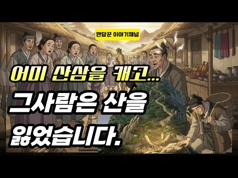 어미삼을 캐고,산을 잃었습니다.