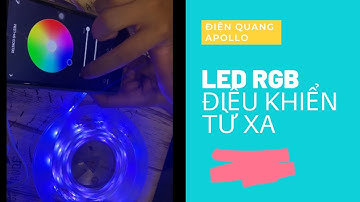 Đèn LED dây đổi màu, điều khiển màu từ xa wifi qua điện thoại Điện Quang Apollo